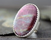 Ruby and Kyanite in Sterling Silver Ring- Custom Made