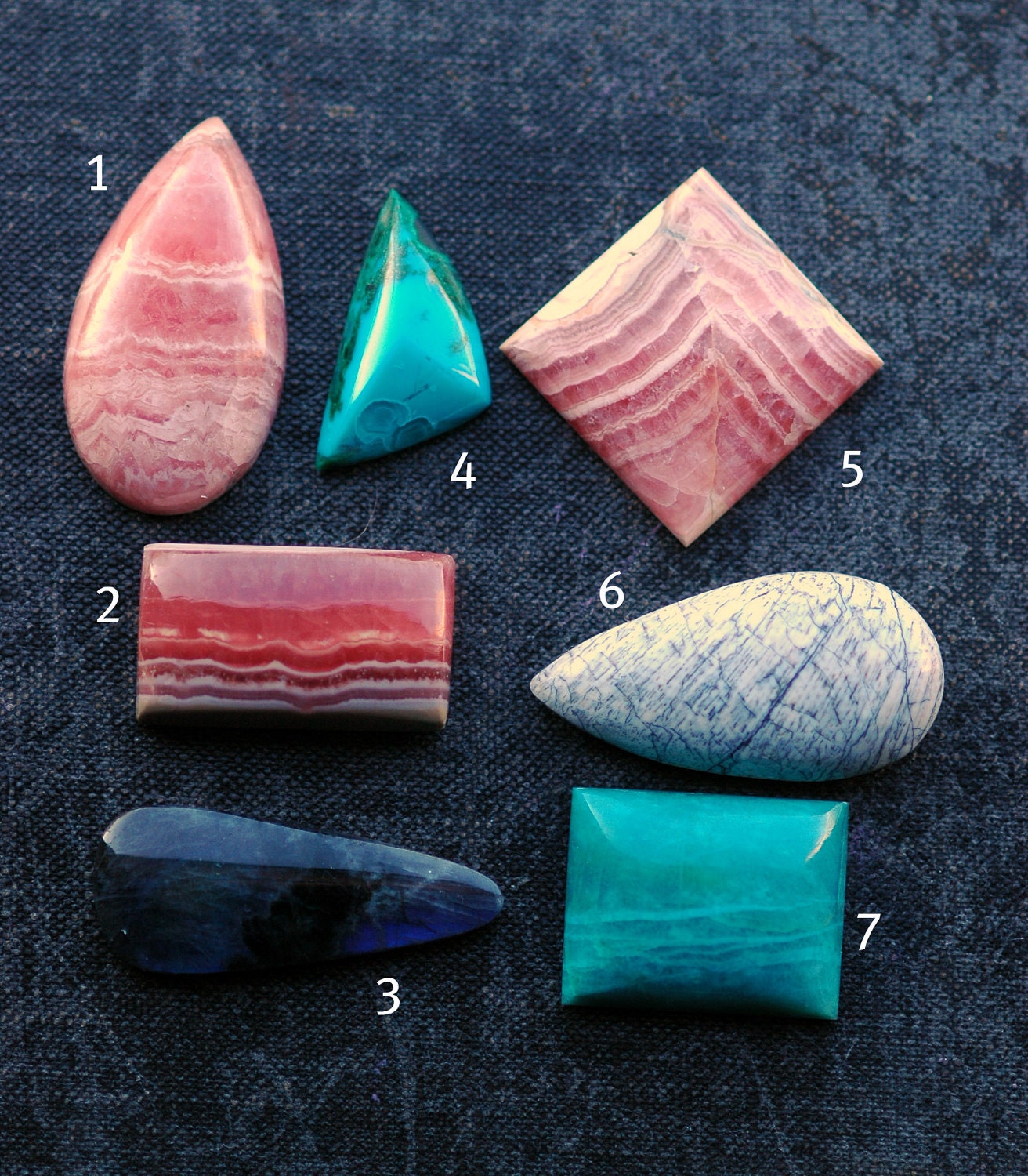 Designer Stone Cabochons- Choose Your Stone Sterling Silver Ring or Pendant