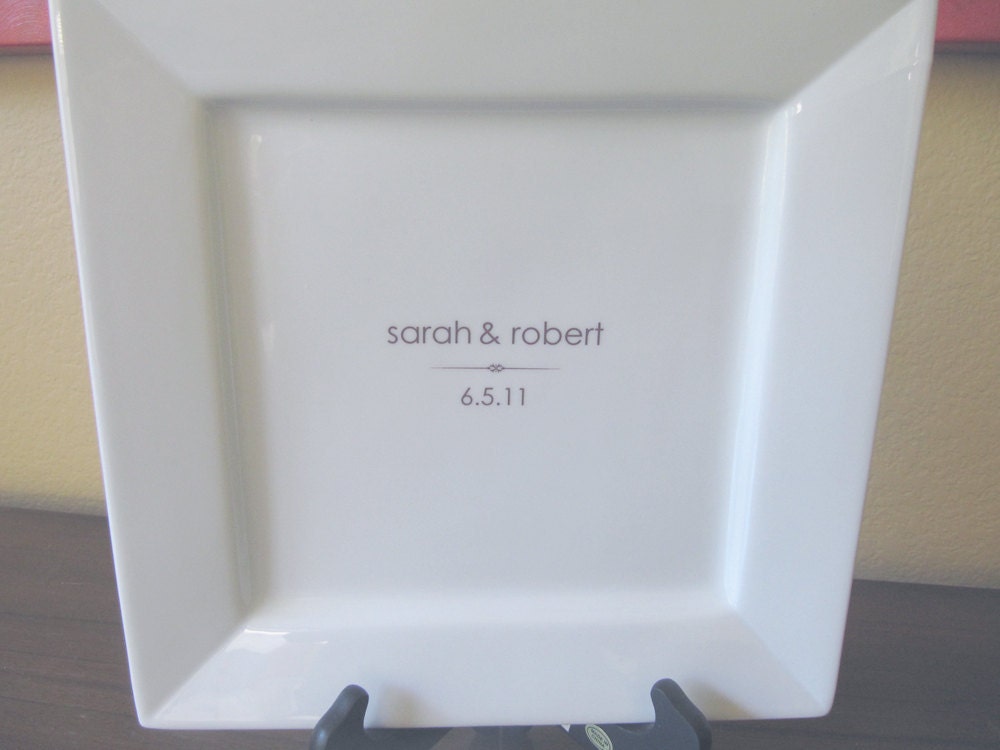 Modern Style Wedding or Anniversary Guest Book Platter Up to 50 Signatures
