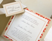 Royal Blossoms Pocketfold Invitation