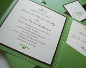 Perfect Pair Pocketfold Invitation - AllisonBDesigns