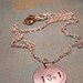 13.1 Half-Marathon Necklace ...For Runners...Marathon... Handstamped