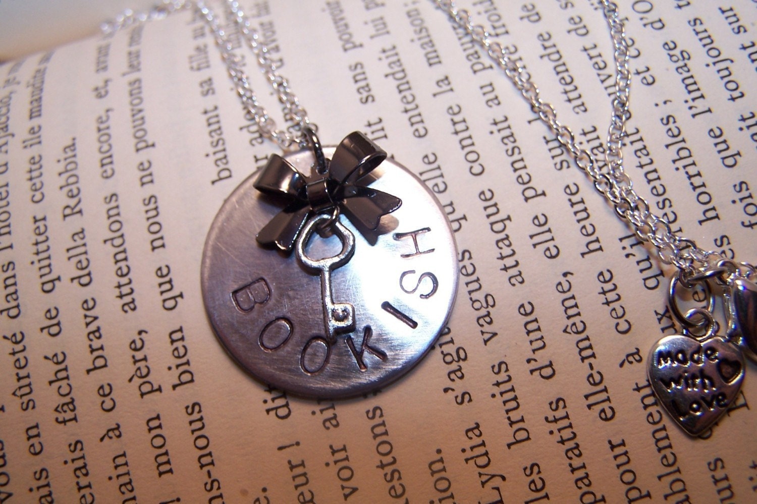 Bookish Necklace for Book Lovers