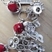 LAST ONE - RRoP- 50 Shades of Grey Red Room Inspired Charm Bracelet