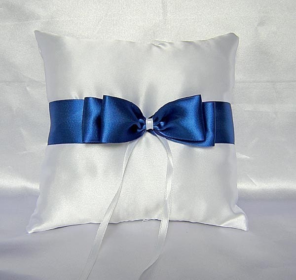 Wedding Accessories Royal Blue Flower Girl Basket Ring Bearer Bearer Pillow Pillow Customized Color