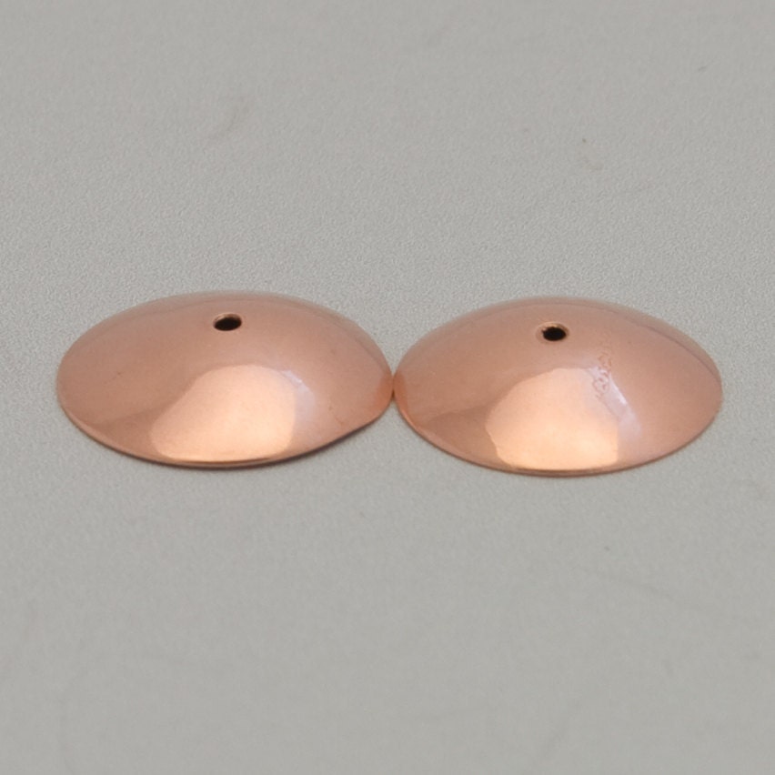 Handmade Copper Bead Cap, 12mm, 1 Pair (2 Caps), SRA