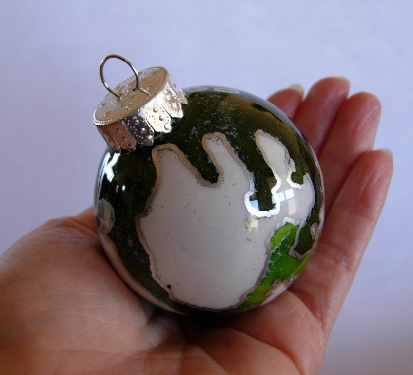 Hand Painted Glass Ornament