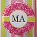 Medical Assistant MA Badge Holder ID retractable reel 1.5 inch button