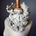 Chunky knit scarf , Oatmeal / Wheat / Off White Made to Order