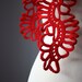 Crochet Red scarf wool crimson scarlet epictt teamb HMET