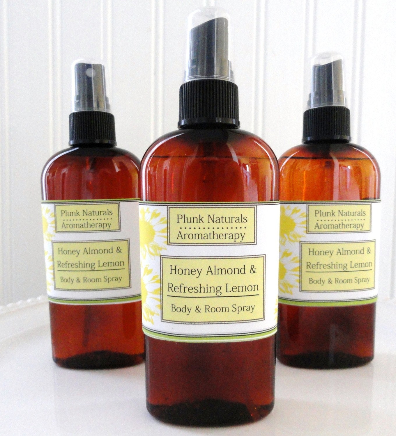 Body Spray Honey Almond and Refreshing Lemon  4 oz All Natural