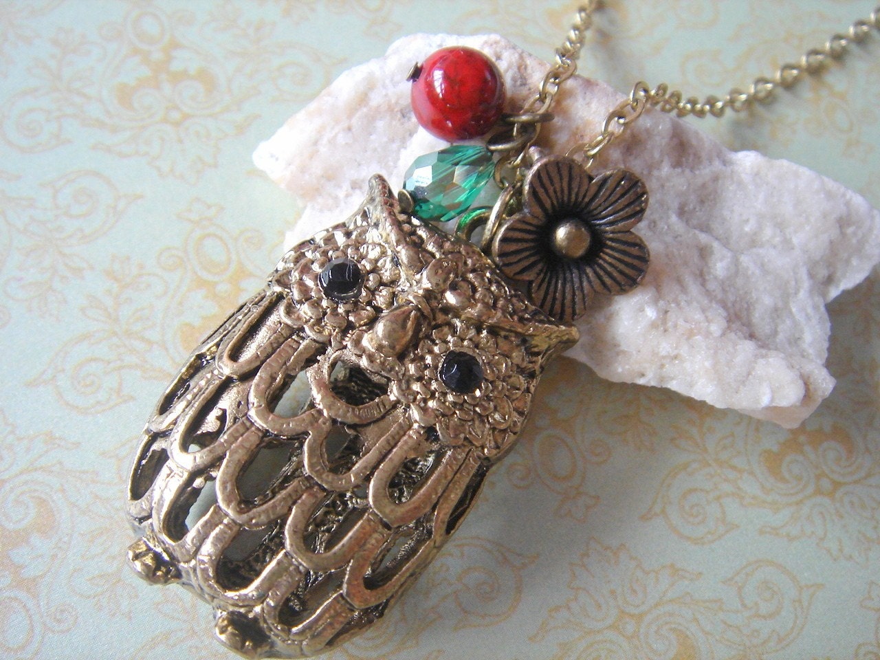 Vintage Owl Necklace
