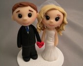 Wedding Cake Topper  Personalized --Teeny Topper