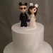 Reserved for Selanorris--Custom Cake Topper personalized for Wedding or Anniversary--Teeny Topper style