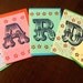 Alphabet greetings card