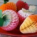 Resvd for paul Vintage Honeycomb Fruit and Veg Set (5)