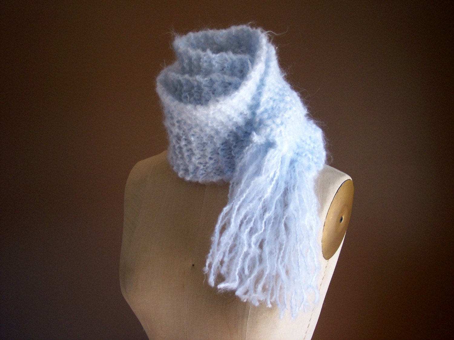 Light Blue Fringe Scarf, The Cotton Candy Scarf