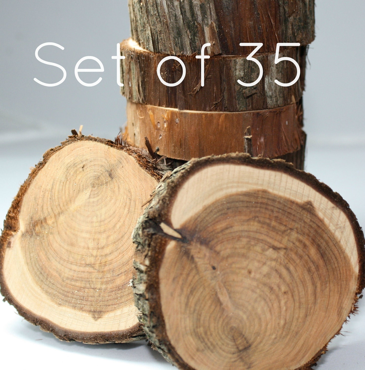Rustic Wedding Decor, set of 35, natural cedar wood, unfinished and ready for your project, DIY wedding decor