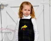 Girls Apron Dress Hunter Jumper  Size 3T/4T