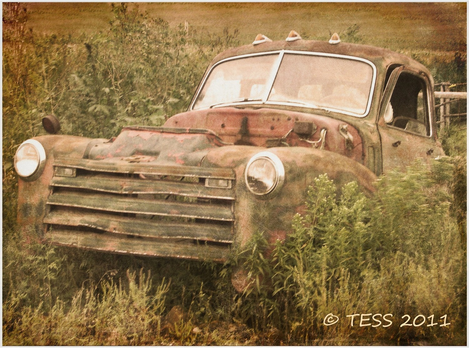 Old Truck Photo - 8 x 10  Matted Print - Ready to Frame - Photography