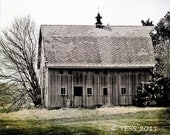 Weathered Old Barn Photo - 8 x 12 Photographic Print - Landscape Photography - Fathers Day