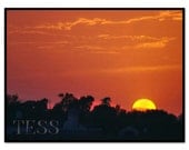 Iowa Country Sunset - 8 x 10 Photo - Matted Nature Photography - Landscape