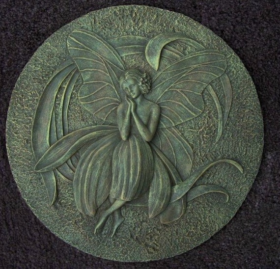 Garden Fairy (number 5) Plastic Mold to Make Concrete or Cement Stepping Stone or Plaque