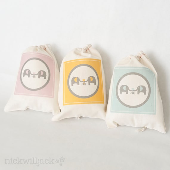Elephant Favor Bags- Set of 6 Il_570xn