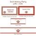 Sock Monkey Birthday Party-Printable PDF File with EDITABLE TEXT