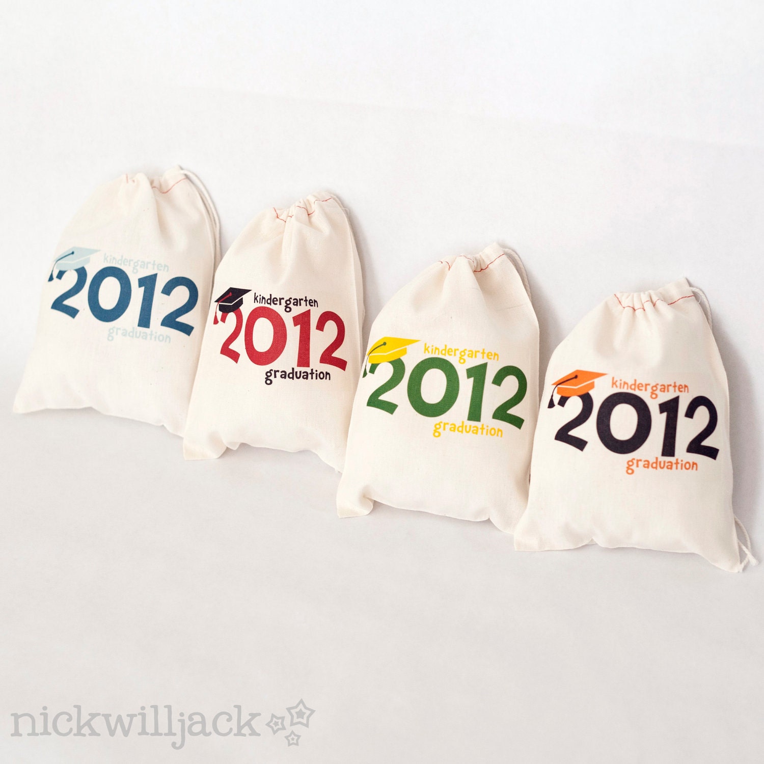 Kindergarten/Preschool Graduation Favor Bags- Set of 6