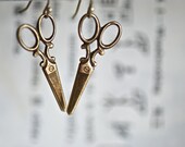 Snip.Snip.Snip Earrings - Made in USA brass - small