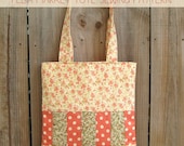 Flea Market Tote Bag PDF Sewing Pattern - Easy to Sew