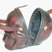 Leather Skull Purse Clutch in OxBlood