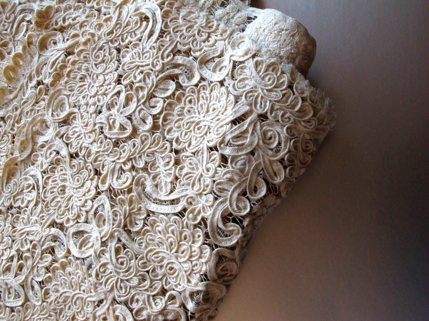 Vintage Bridal Lace Fabric Yardage