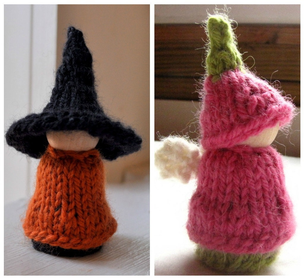 WALDORF KNITTING PATTERNS- Flower Fairies and Little Witches