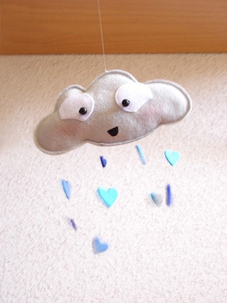 Blullaby -Rain Cloud Mobile-