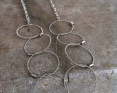 Recycled Bass Strings - Restored Bass String Chain of Truth necklace (split links) in Silver