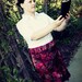 Fashion Pencil Skirt, burgundy paisley, knee length, custom made to order, sizes XS, S, M, L