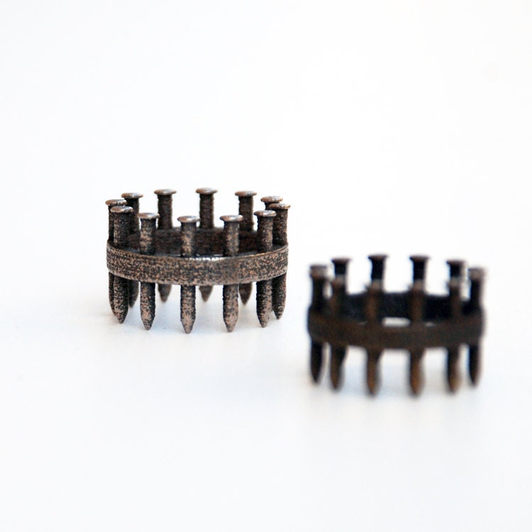 Silver Nailed Ring