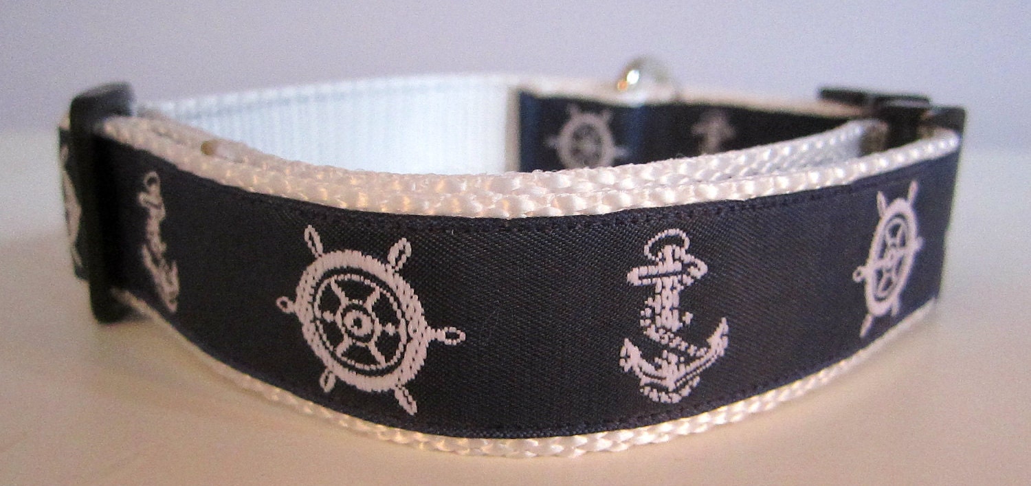 Nautical Dog Collar