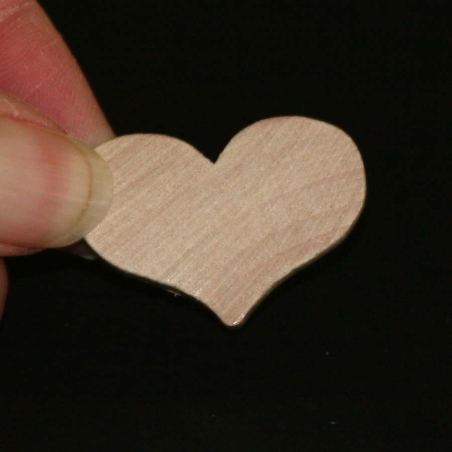 26 - Heart Country - 1-1/4 x 1 x 3/16 inch unfinished wood (WW-JC5118)