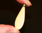 12 - Teardrop  - 1-1/2 x 1/2 x 1/8 inch unfinished wood