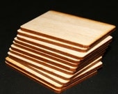 100 - Rectangle - 3 x 2 x 1/8 inch with rounded corners unfinished wood