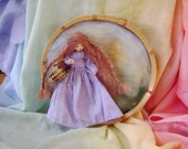 Waldorf Inspired  - Lady wearing a Silk Lavender dress