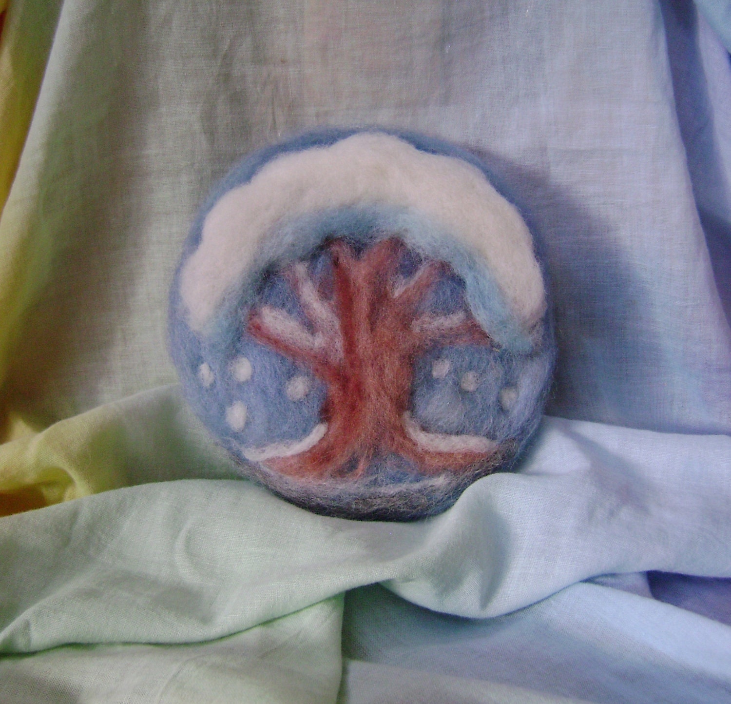 Winters Crispness - Needle felted pure wool picture