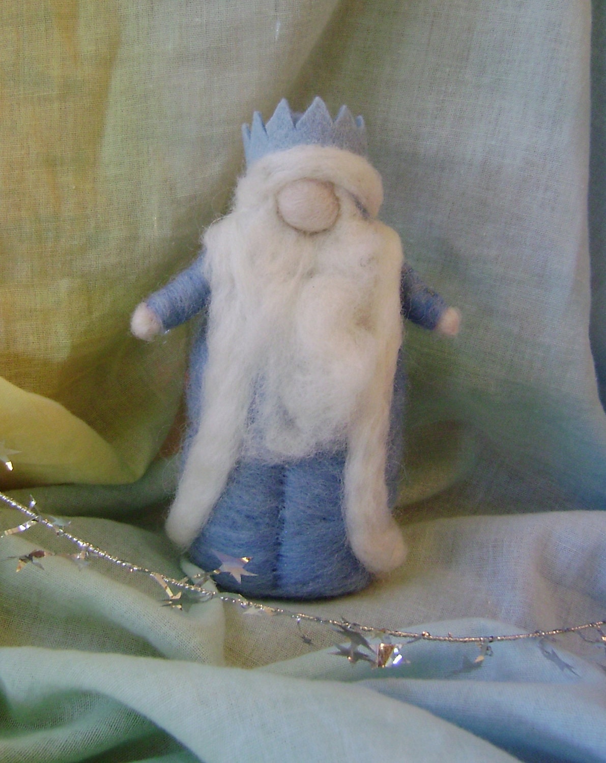 Waldorf  Winter King Winter -   Needle felted in pure New Zealand Wool