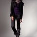 Long, asymmetrical jacket in organic cotton and hemp with oversize collar, pocket - Joan Jacket - military inspired - made to order