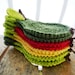 Crochet Pear Coasters (pick your six) - Autumn