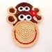 Crochet Coasters - Mr. and Mrs. Monkey