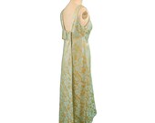 1960s Vintage Silk Brocade Evening Dress